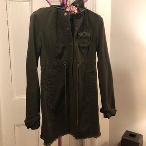 Free People Olive Green Coat